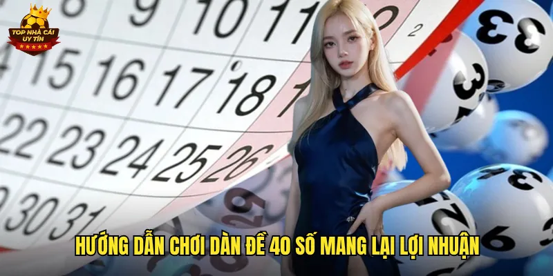 Hướng dẫn chơi dàn đề 40 số mang lại lợi nhuận